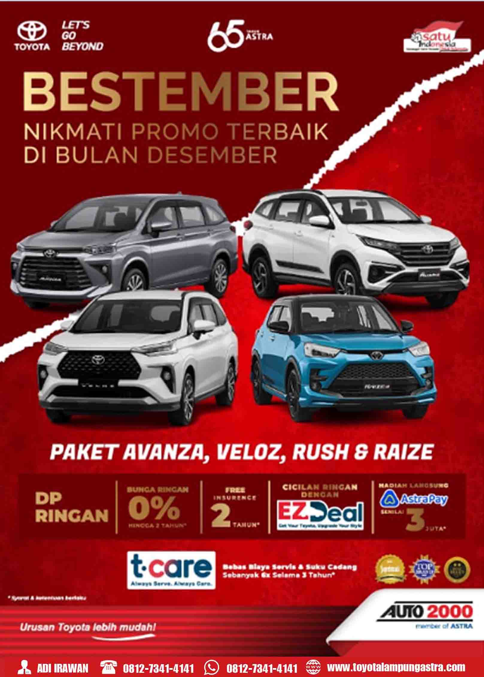 BESTEMBER Nikmati Promo Terbaim di Bulan Desember - Dealer Toyota Kalianda Lampung